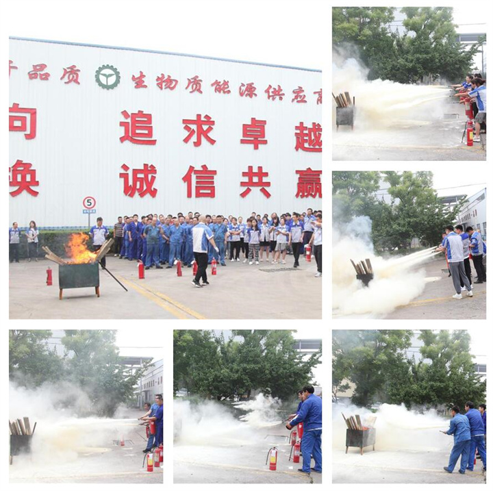 隨后，集團(tuán)消防安全員為廣大職工講解滅火器和消防水槍的使用方法，并現(xiàn)場(chǎng)演示。廣大員工積極參與到教學(xué)演練當(dāng)中，進(jìn)一步鞏固消防培訓(xùn)知識(shí)。